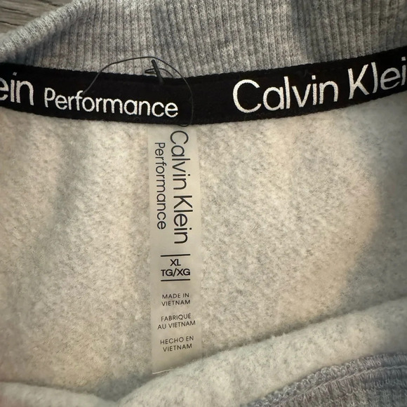 Calvin Klein Performance Crop Sweatshirt with tie - Size XL - Picture 3 of 5